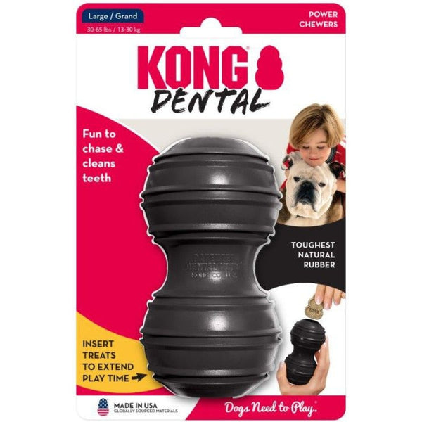 KONG Extreme Black Treat Dispensing Dental Dog Chew Toy Large, 1 count-Dog-KONG-PetPhenom