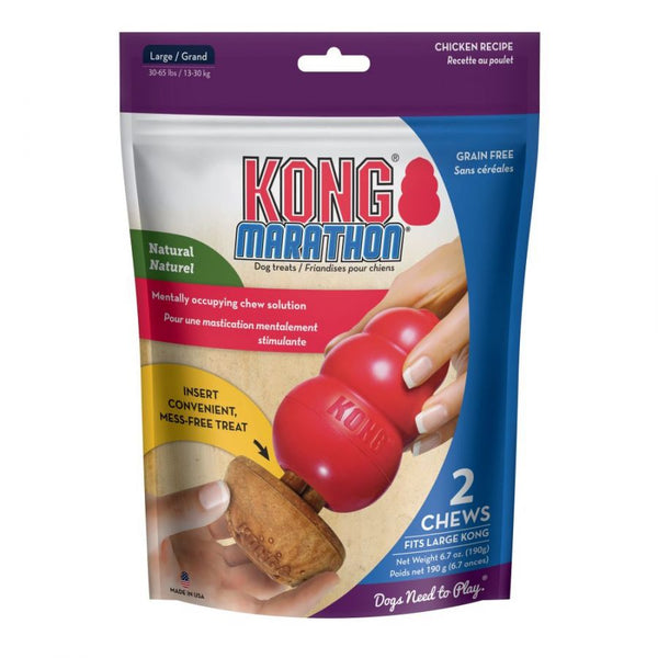 KONG Marathon Chicken Flavored Dog Chew Large, 2 count-Dog-KONG-PetPhenom