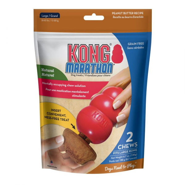 KONG Marathon Peanut Butter Flavored Dog Chew Large, 2 count-Dog-KONG-PetPhenom