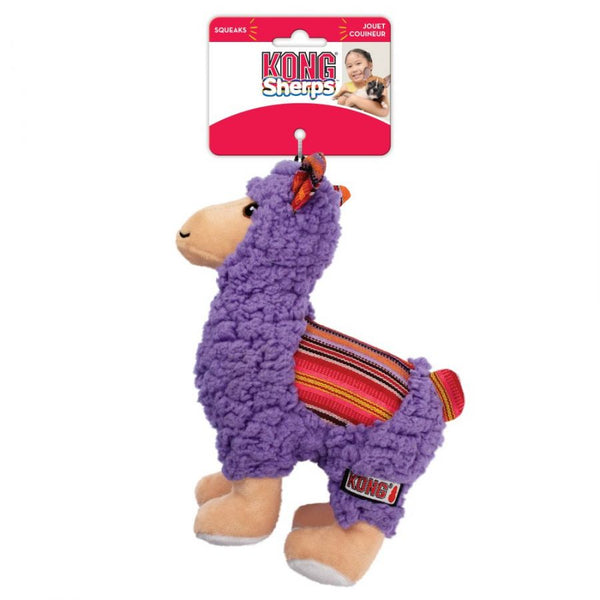 KONG Sherps Llama Dog Toy Medium, 1 count-Dog-KONG-PetPhenom