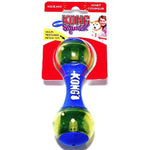 KONG Squeezz Action Dumbbell Blue, Small - 1 count-Dog-KONG-PetPhenom