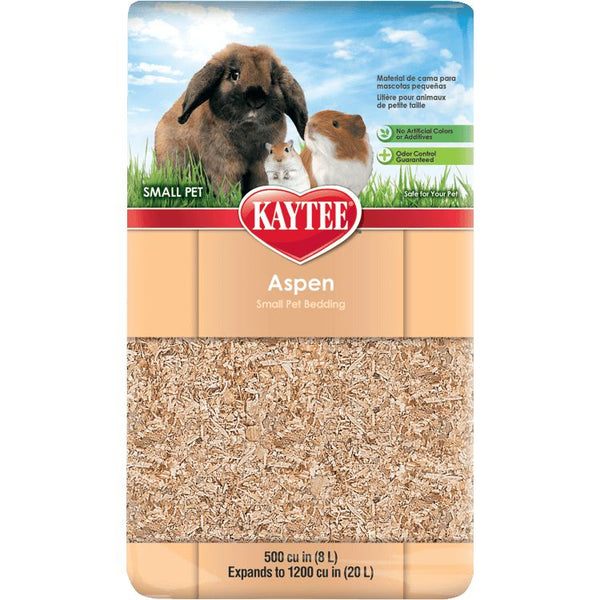 Kaytee Aspen Small Pet Bedding & Litter, 1 Bag - (500 Cu. In. Expands to 1,200 Cu. In.)-Small Pet-Kaytee-PetPhenom