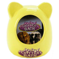 Kaytee Critter Bath - Ceramic, Assorted Colors - (3.5"L x 3.5"W x 4.25"H)-Small Pet-Kaytee-PetPhenom