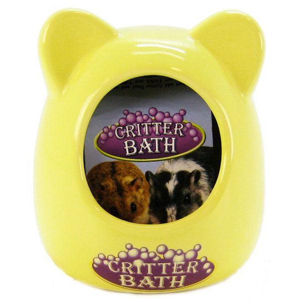 Kaytee Critter Bath - Ceramic, Assorted Colors - (3.5"L x 3.5"W x 4.25"H)-Small Pet-Kaytee-PetPhenom