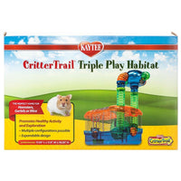 Kaytee Critter Trail Triple Play Habitat, 17.25"L x 11.5"W x 19.25"H-Small Pet-Kaytee-PetPhenom