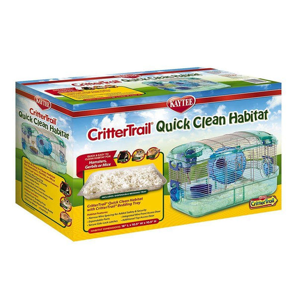 Kaytee CritterTrail Quick Clean Habitat, 16"L x 10.5"W x 10.5"H-Small Pet-Kaytee-PetPhenom