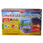 Kaytee Crittertrail LED Lighted Habitat, 20"L x 10.5"W x 10.5"H-Small Pet-Kaytee-PetPhenom