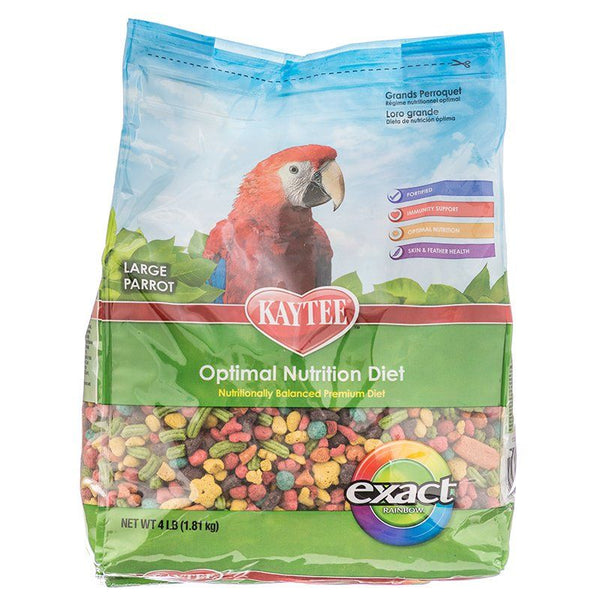 Kaytee Exact Rainbow Chunky Parrot Food, 4 lbs-Bird-Kaytee-PetPhenom