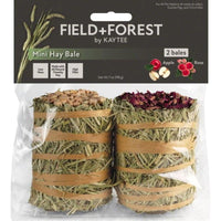 Kaytee Field and Forest Mini Hay Bale Apple and Rose, 2 count-Small Pet-Kaytee-PetPhenom