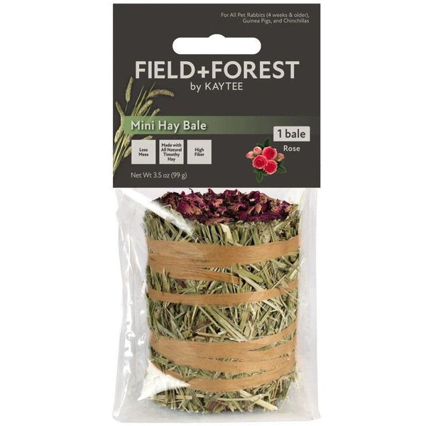 Kaytee Field and Forest Mini Hay Bale Rose, 1 count-Small Pet-Kaytee-PetPhenom