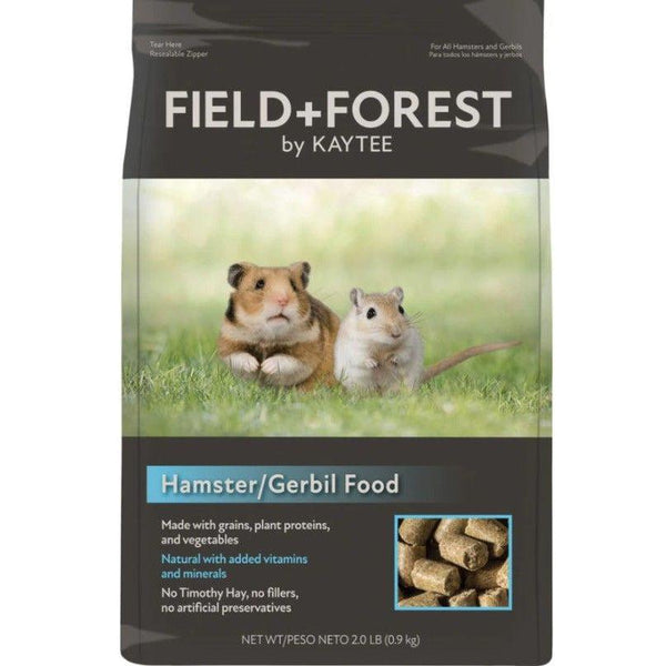 Kaytee Field and Forest Premium Hamster and Gerbil Food, 2 lbs-Small Pet-Kaytee-PetPhenom