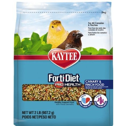 Kaytee Forti Diet Pro Health Canary & Finch Food, 2 lbs-Bird-Kaytee-PetPhenom