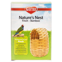 Kaytee Nature's Nest Bamboo Nest - Finch, Regular - (3.75"L x 3.75"W x 4.5"H)-Bird-Kaytee-PetPhenom