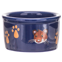 Kaytee Paw Print & Hamster Face Crock, 1 count-Small Pet-Kaytee-PetPhenom