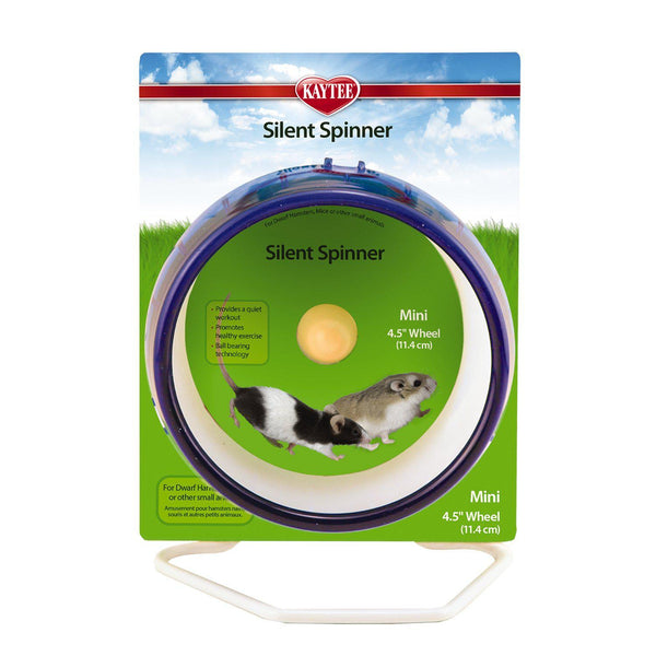 Kaytee Silent Spinner Wheel Mini Assorted 3.25" x 5.12" x 7.25"-Small Animal-Kaytee-PetPhenom
