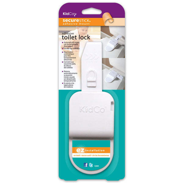Kidco Adhesive Toilet Lock White-Home-Kidco-PetPhenom