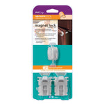 Kidco Magnet Lock and Key Adhesive Mount 2 Locks and Key White-Home-Kidco-PetPhenom
