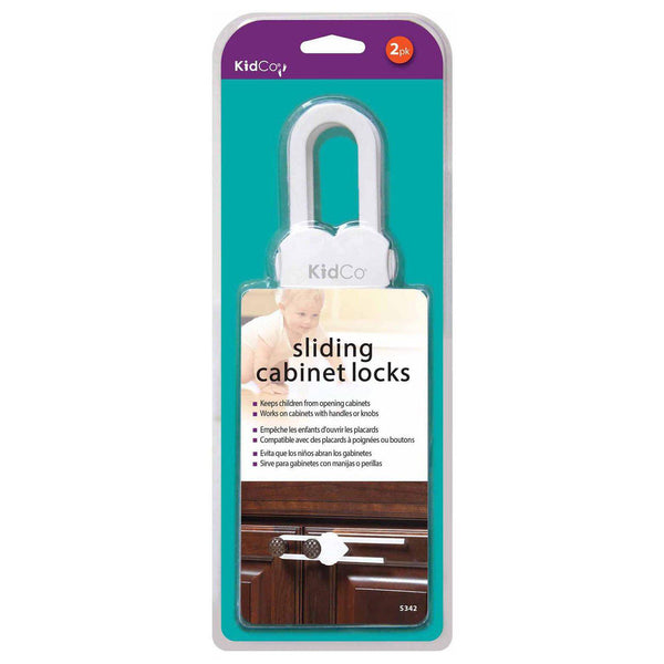 Kidco Sliding Cabinet and Drawer Lock 2 pack White-Dog-Kidco-PetPhenom