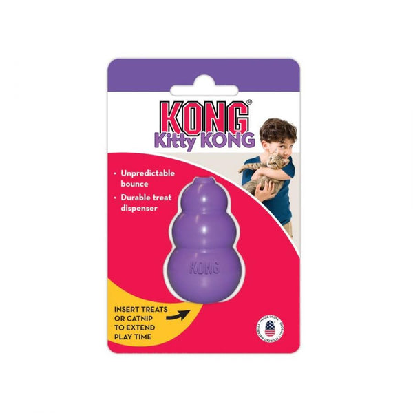 Kitty Kong Treat Dispensing Cat Toy, 1 Pack - (1.5" Diameter x 2" High)-Cat-KONG-PetPhenom