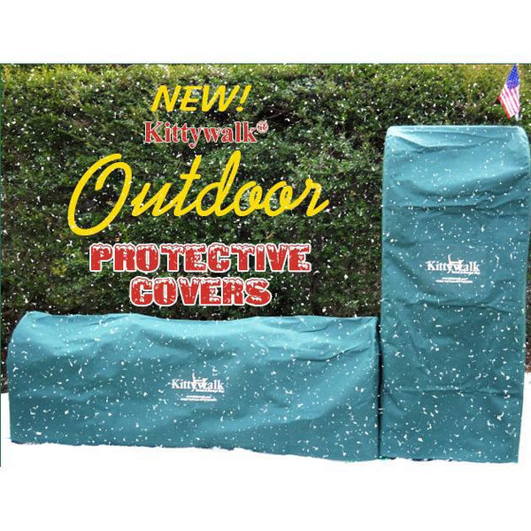 Kittywalk Outdoor Protective Cover for Kittywalk Curves (2) Green 48" x 18" x 24"-Cat-Kittywalk-PetPhenom