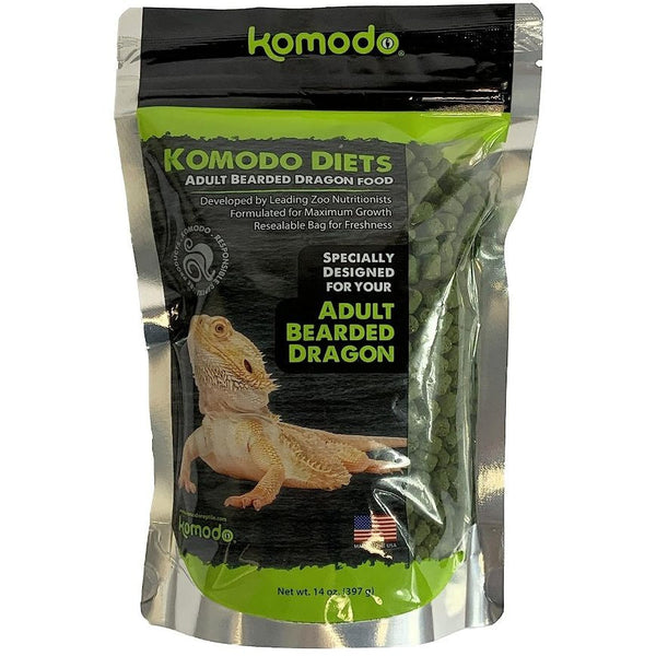 Komodo Diets Adult Bearded Dragon Pellet Food, 14 oz-Small Pet-Komodo-PetPhenom
