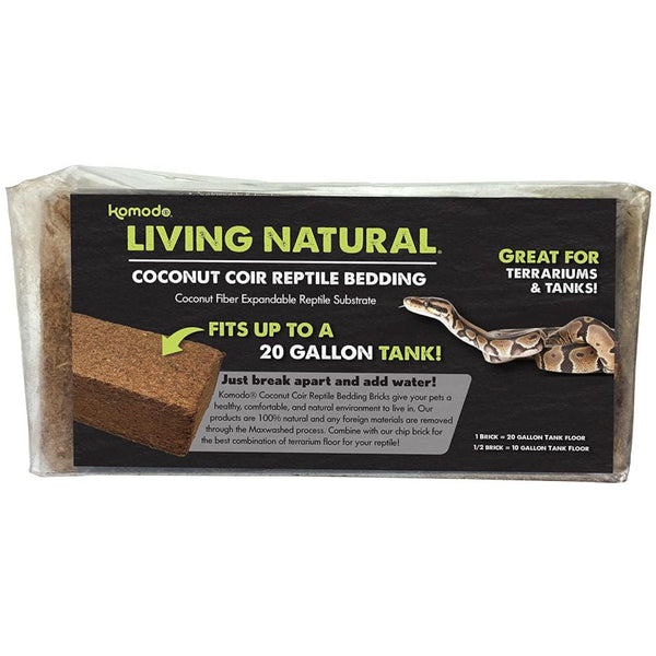 Komodo Living Natural Coconut Coir Reptile Bedding Brick, 1 count-Small Pet-Komodo-PetPhenom