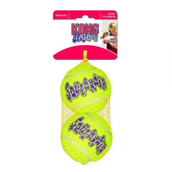 Kong Air Kong Squeakers Tennis Balls, Large 2 count-Dog-KONG-PetPhenom