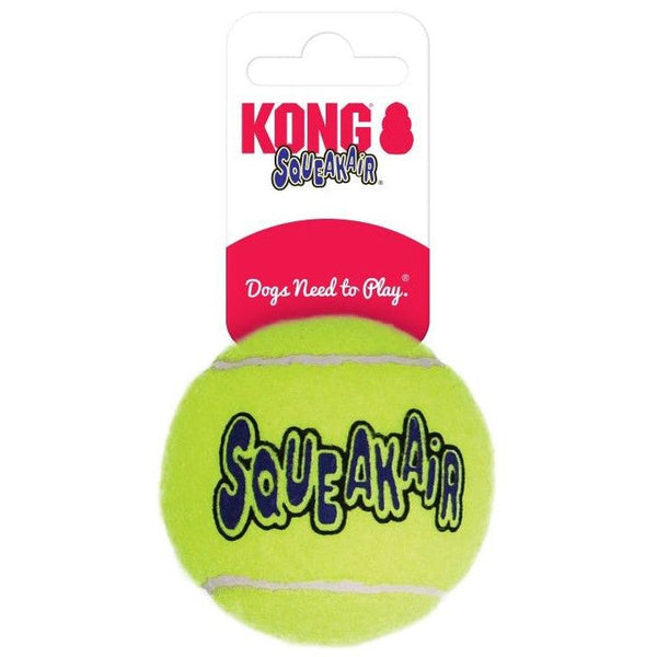 Kong Air Kong Squeakers Tennis Balls, Medium 1 count-Dog-KONG-PetPhenom