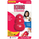 Kong Classic Dog Toy - Red, Small - Dogs up to 20 lbs (2.75" Tall x .75" Diameter)-Dog-KONG-PetPhenom