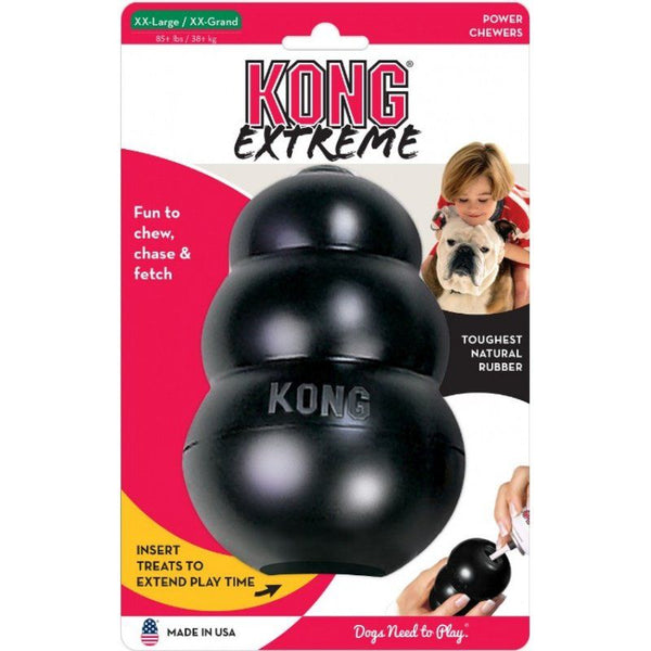 Kong Extreme Kong Dog Toy - Black, XX-Large - Dogs over 85 lbs (6" Tall x 1.5" Diameter)-Dog-KONG-PetPhenom