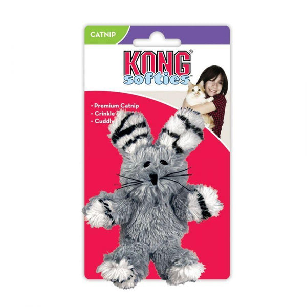 Kong Fuzzy Bunny Softies Cat Toy - Assorted, Fuzzy Bunny - Assorted Colors-Cat-KONG-PetPhenom