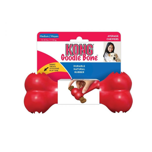 Kong Goodie Bone - Red, Medium (7"L x 2.75"W x 1.5"H)-Dog-KONG-PetPhenom