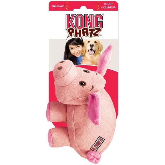 Kong Phatz Dog Toy - Pig, Small - 1 Pack-Dog-KONG-PetPhenom