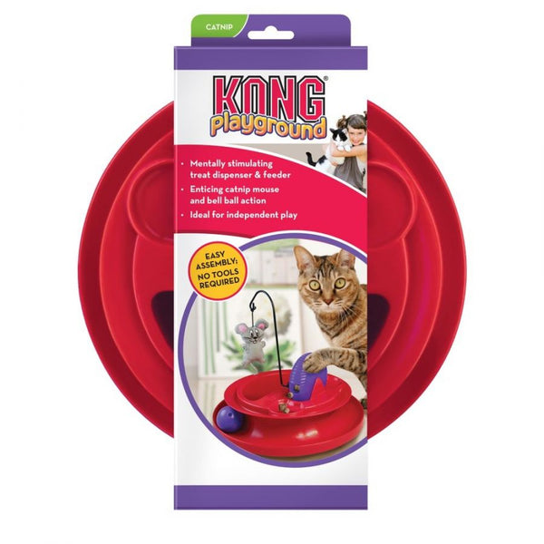 Kong Playground Treat Dispensing Cat Toy, 9.75" Diameter-Cat-KONG-PetPhenom