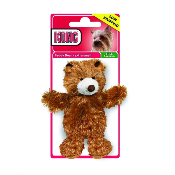 Kong Plush Teddy Bear Dog Toy, X-Small - 3.5"-Dog-KONG-PetPhenom