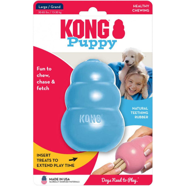 Kong Puppy Kong, Large (6"L x 2.75"W x 9"H)-Dog-KONG-PetPhenom