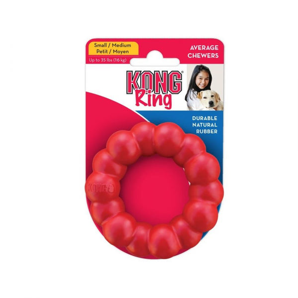 Kong Red Ring Small/Medium Chew Toy, 1 count-Dog-KONG-PetPhenom