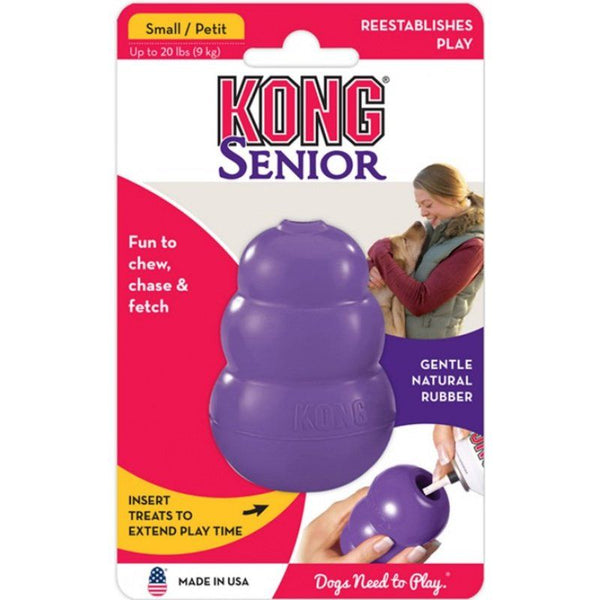 Kong Senior Dog Toy - Purple, Small-Dog-KONG-PetPhenom