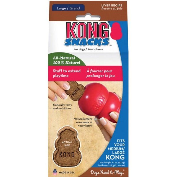 Kong Stuff'n Snacks - Liver Recipe, Large - 11 oz-Dog-KONG-PetPhenom