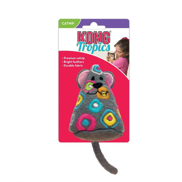 Kong Tropics Mouse Cat Toy with Catnip, 1 Pack-Cat-KONG-PetPhenom