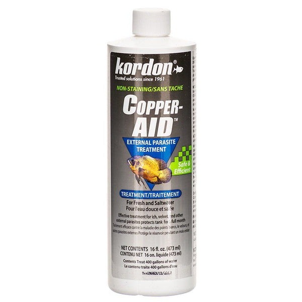 Kordon Copper Aid External Parasite Treatment, 16 oz (Treats 400 Gallons)-Fish-Kordon-PetPhenom