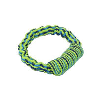 Kruuse_Pet BUSTER Bungee Rope Dog Toy - 6 in - Blue/Lime-Dog-Kruuse_Pet-PetPhenom