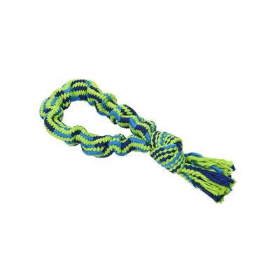 Kruuse_Pet BUSTER Bungee Rope Dog Toy, Single Knot - 13 in - Red/Orange/Yellow-Dog-Kruuse_Pet-PetPhenom