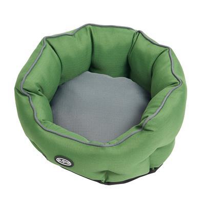 Kruuse_Pet BUSTER Cocoon Bed in Artichoke Green/Steel Grey -18 in-Dog-Kruuse_Pet-PetPhenom