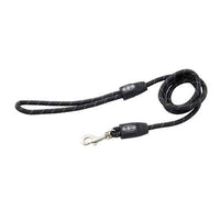 Kruuse_Pet BUSTER Reflective Rope Dog Lead - 1/2 in x 6 ft - Black-Dog-Kruuse_Pet-PetPhenom