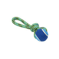 Kruuse_Pet BUSTER Tuggaball Dog Toy with Tennis Ball - Medium (12 in) - Red/Orange/Yellow-Dog-Kruuse_Pet-PetPhenom