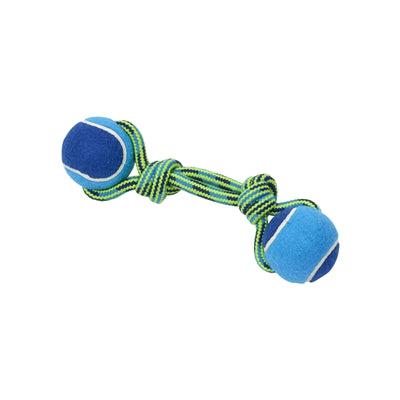 Kruuse_Pet BUSTER Tuggaball Double Tennis Ball Dog Toy - Small (7 in) - Red/Orange/Yellow-Dog-Kruuse_Pet-PetPhenom