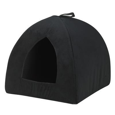 Kruuse_Pet Catrine Cat Den Suede, Black -17 in x 17 in-Dog-Kruuse_Pet-PetPhenom