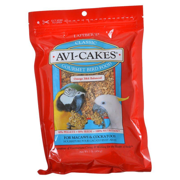Lafeber Classic Avi-Cakes Gourmet Macaw & Cockatoo Food, 16 oz-Bird-Lafeber-PetPhenom