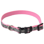 Lazer Brite Pink Hearts Reflective Adjustable Dog Collar, 12"-18" Long x 5/8" Wide-Dog-Coastal Pet Products-PetPhenom